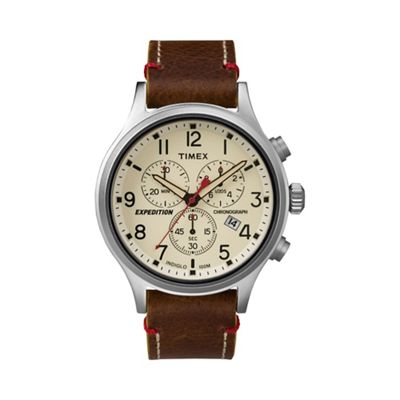 Men's brown 'Expedition Scout' chronograph watch tw4b04300